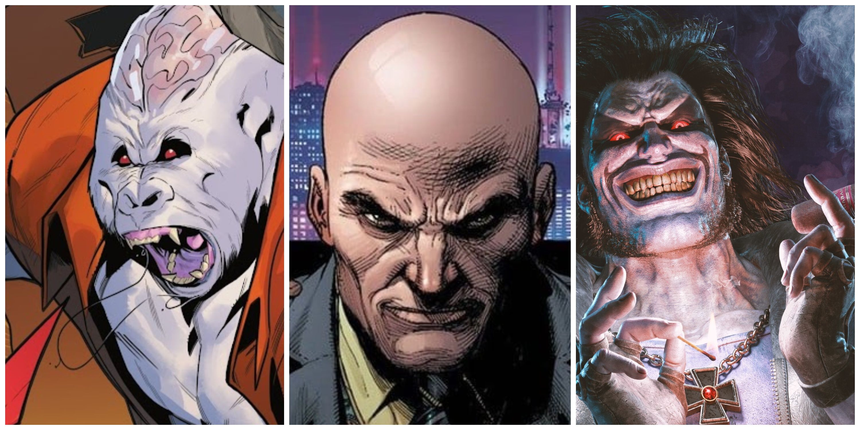 ultra-humanite, lex luthor and lobo from dc comics that could appear in superman: legacy