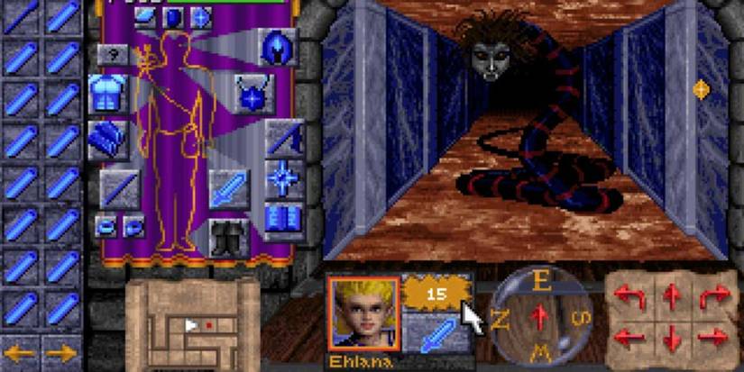 Dungeon Hack battling an enemy