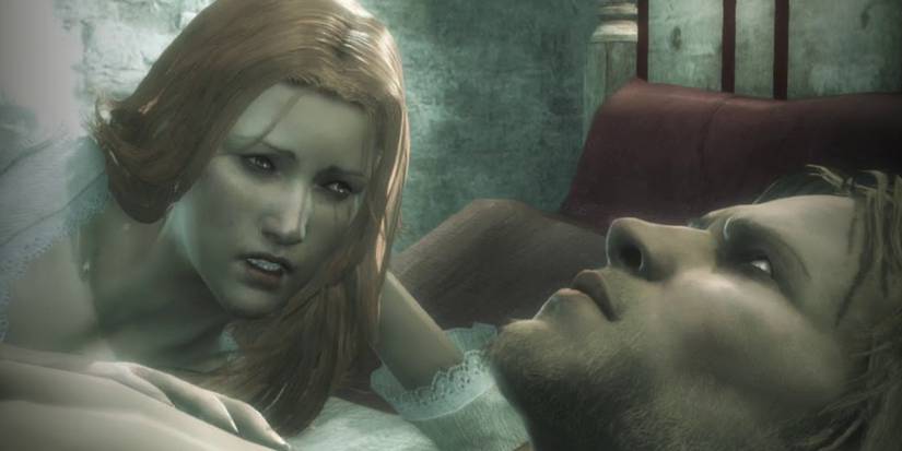 edward and caroline in bed