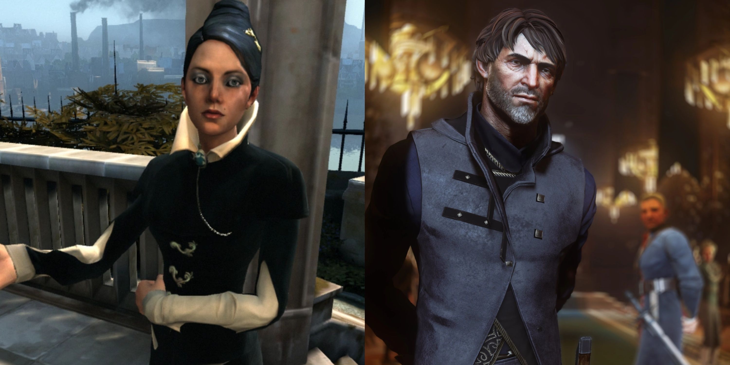 jessamine from dishonored and corvo attano from dishonored 2