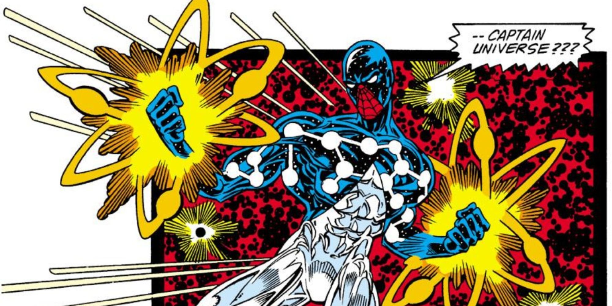 Cosmic Spider-Man in a comic panel