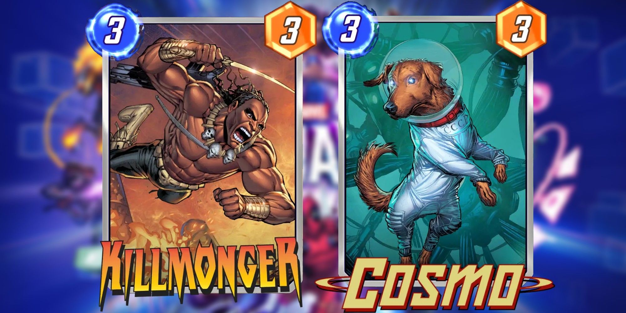 cosmo and killmonger cards
