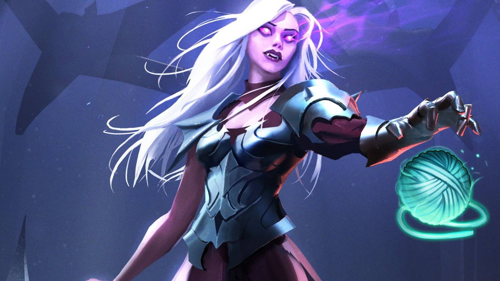 Vampire with Ghost Yarn