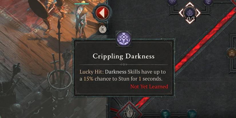 The Crippling Darkness passive perk in Diablo 4