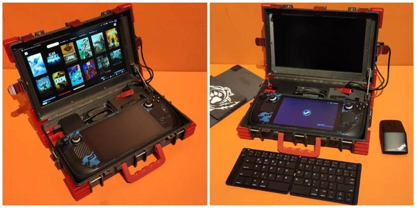 Cyberdeck 3D printed accessory for steam deck