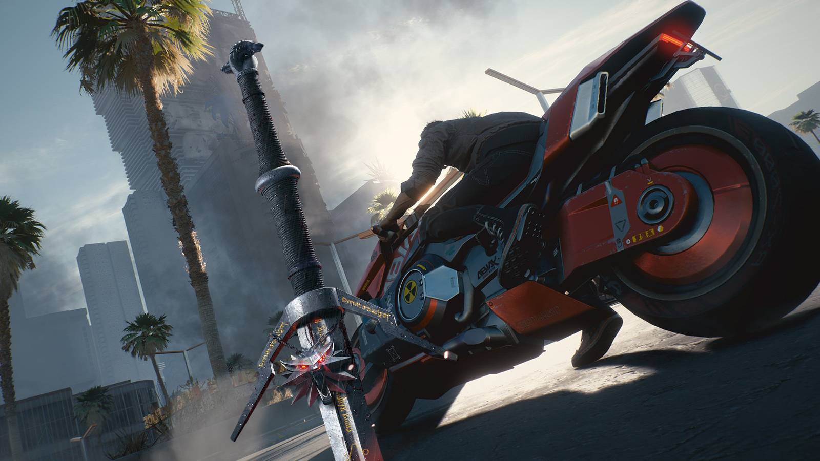 cyberpunk 2077 witcher sword