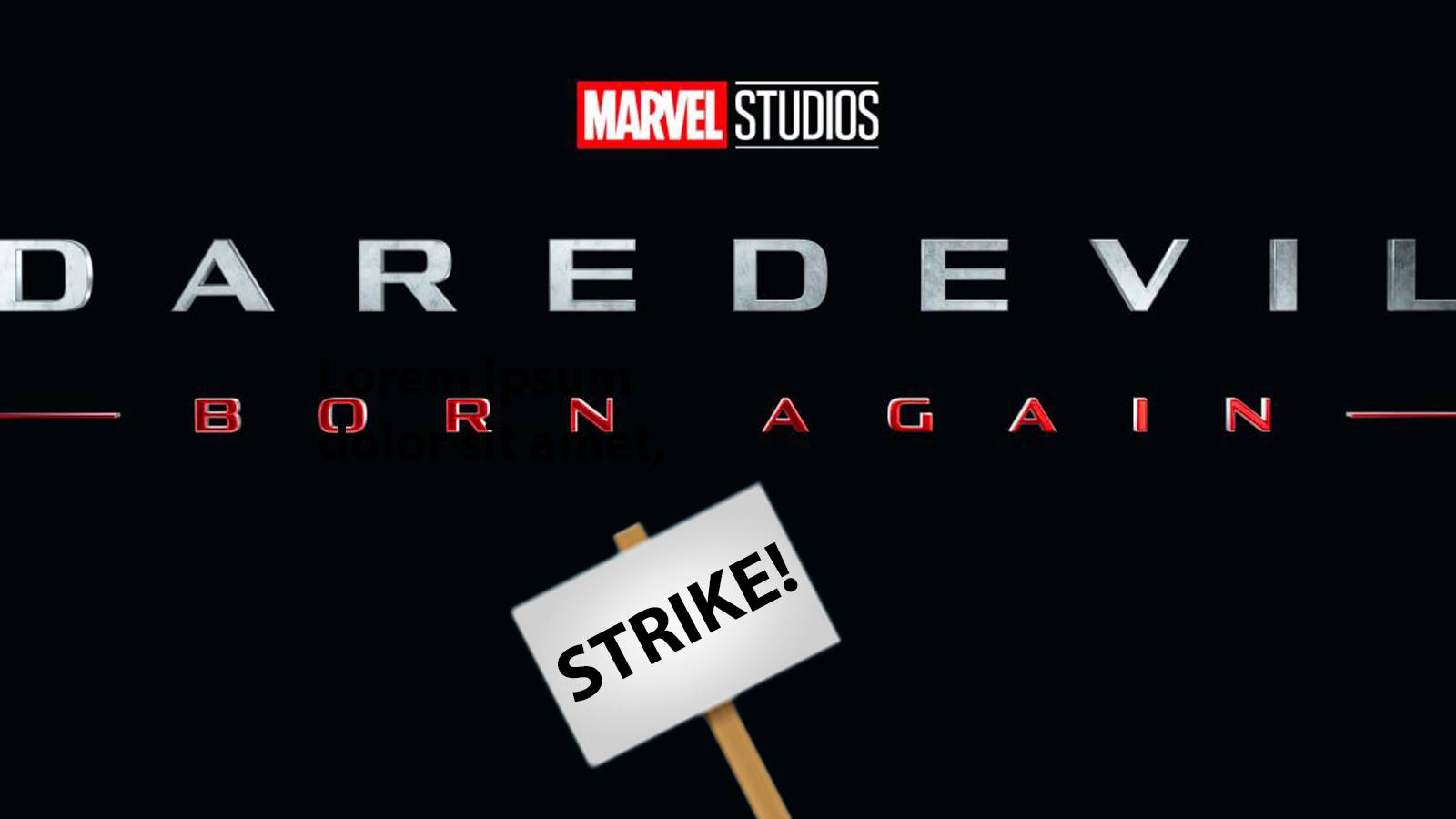 Daredevil Born Again Writers' Strike