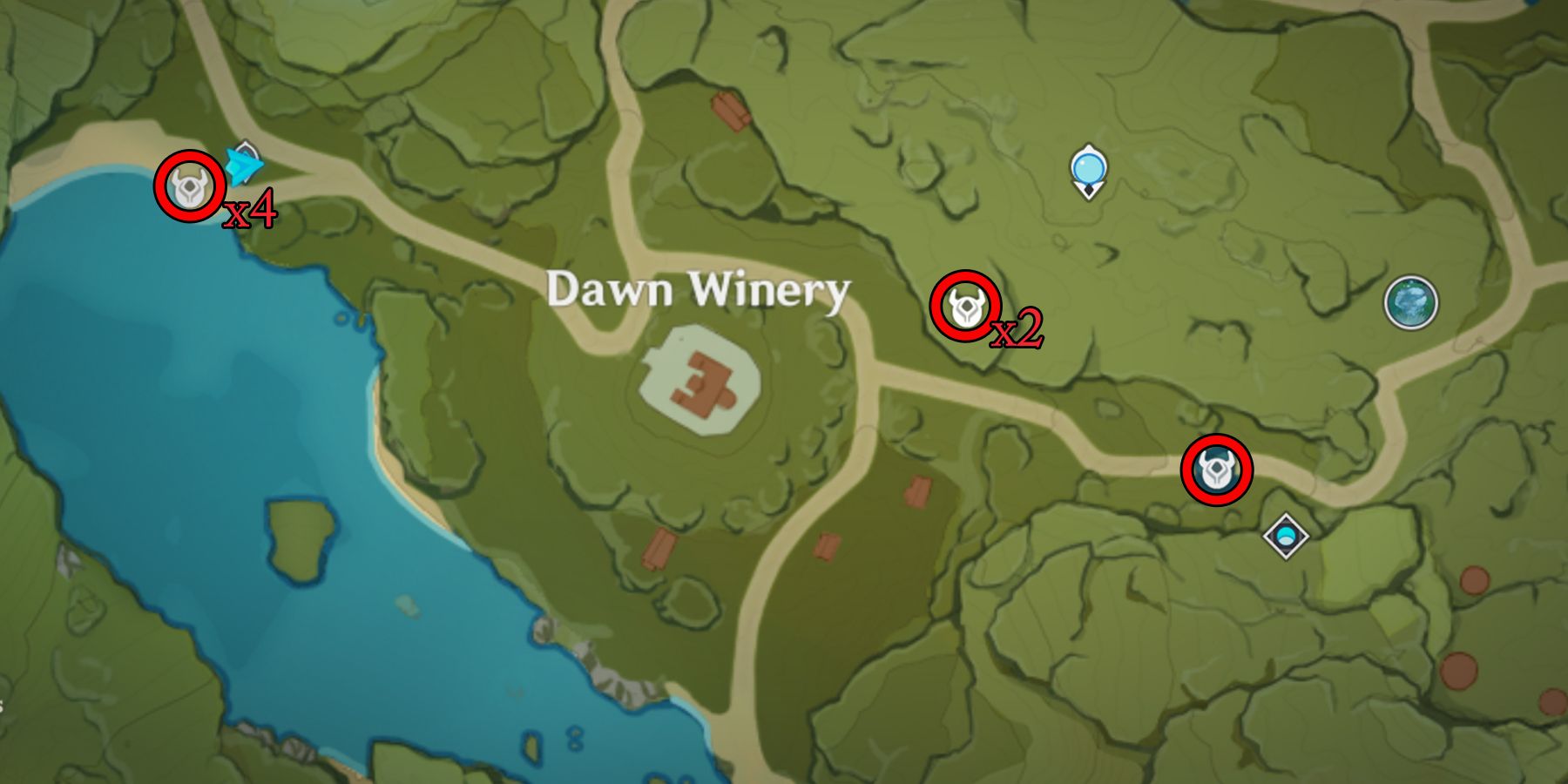 dawn winery slime location in genshin impact