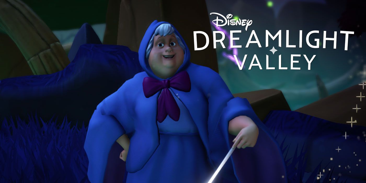 A Lost Book quest for The Fairy Godmother in Disney Dreamlight Valley.