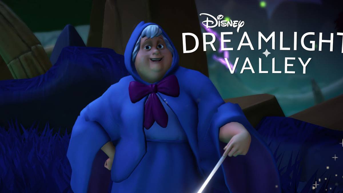 A Lost Book quest for The Fairy Godmother in Disney Dreamlight Valley.