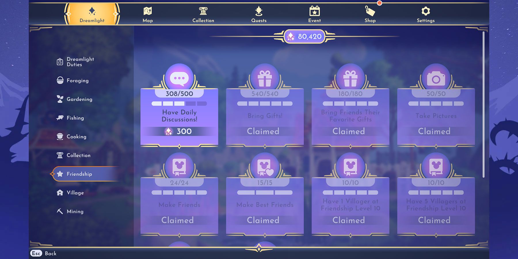 Guide to all Achievements in Disney Dreamlight Valley.