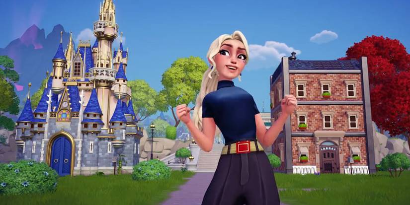 Customizing the player's house in Disney Dreamlight Valley.
