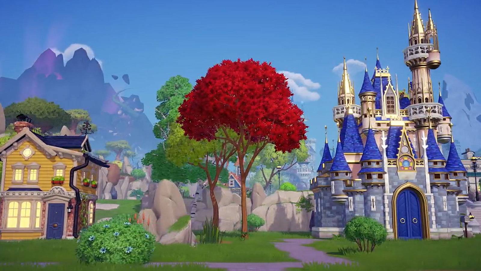 Player houses in Disney Dreamlight Valley.