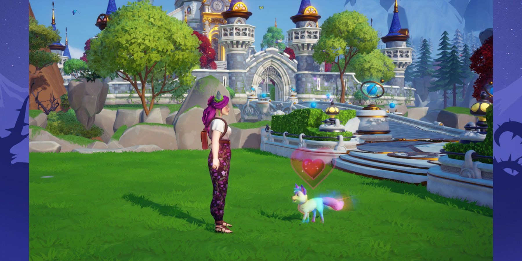 Rainbow Fox companion in Disney Dreamlight Valley.