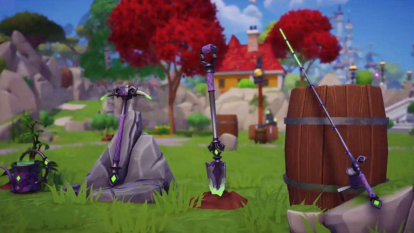 Customizing the Royal Tools in Disney Dreamlight Valley.