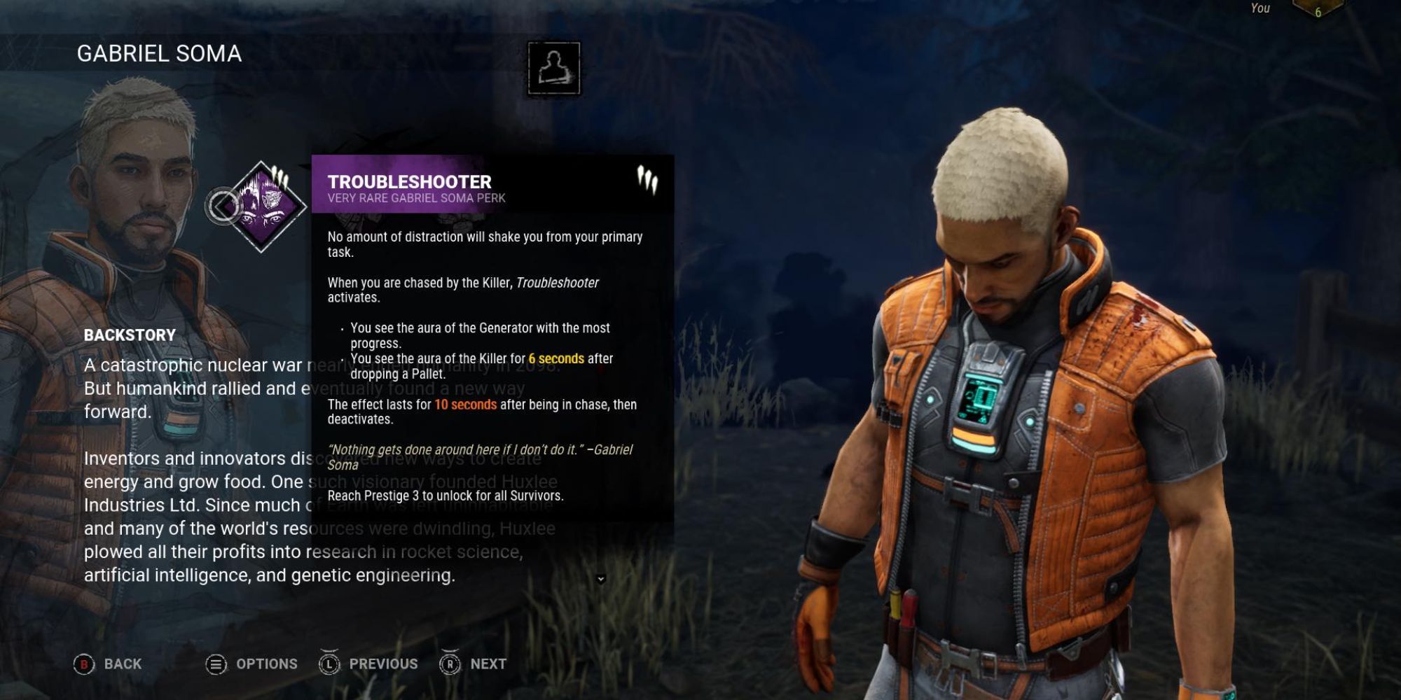 Dead by Daylight Troubleshooter Perk