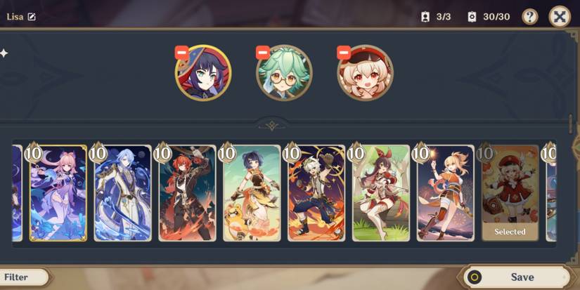 deck used to beat master lu in tcg genshin impact