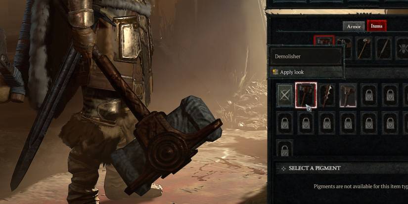 demolisher hammer transmog diablo 4