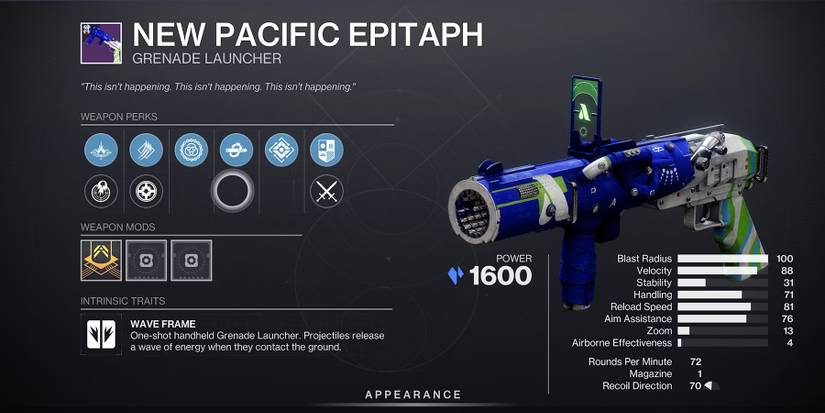 Destiny 2-Pacific Epitaph-gun