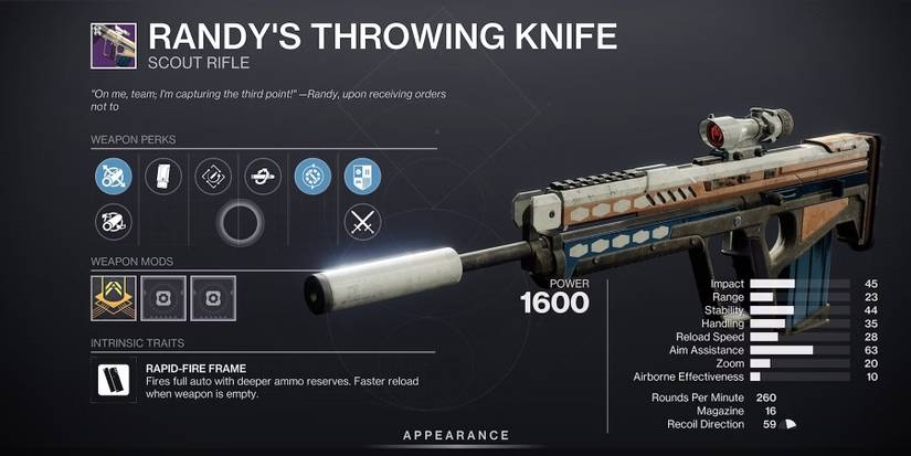Destiny 2-Randy's Throwing Knife-Image-2 cropped