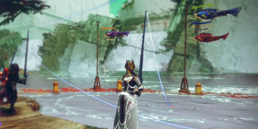 Destiny 2 Warlock Fishing on Planet Nessus Season of the Deep