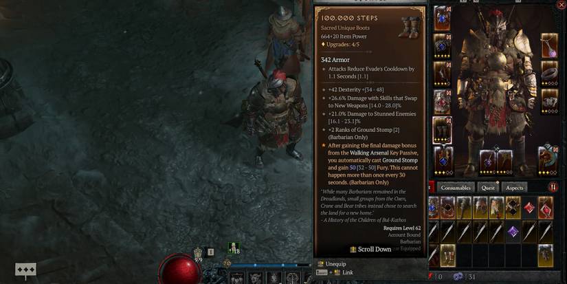 100,000 Steps boots in Diablo 4
