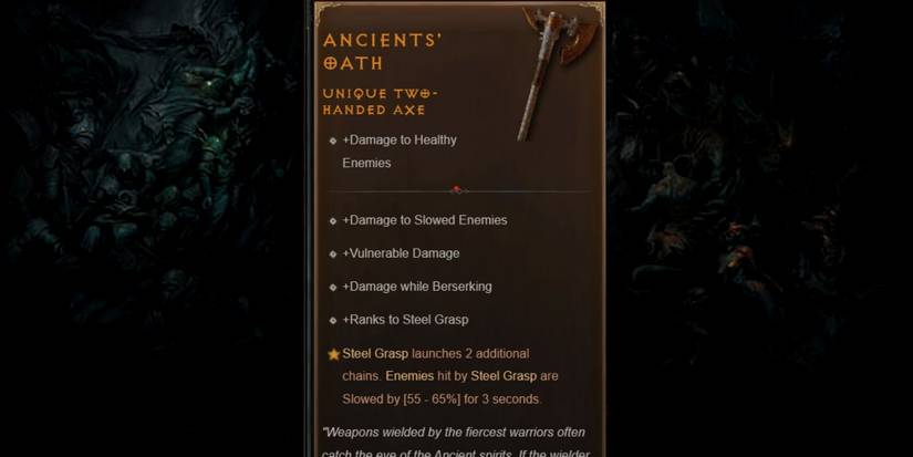 Diablo 4 Ancient's Oath