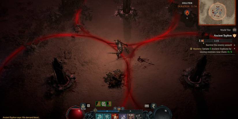 The Ancient Syphon event during a Helltide in Diablo 4