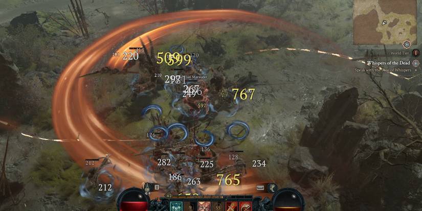 Iron Maelstrom in a Barbarian bleed build in Diablo 4