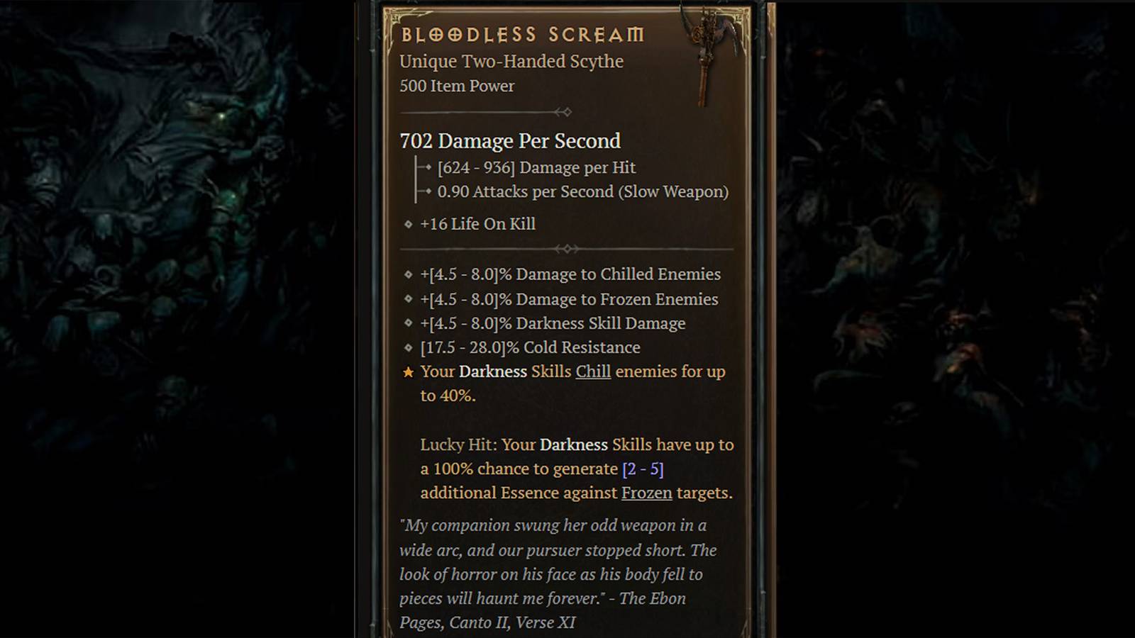 Diablo 4 Bloodless Scream