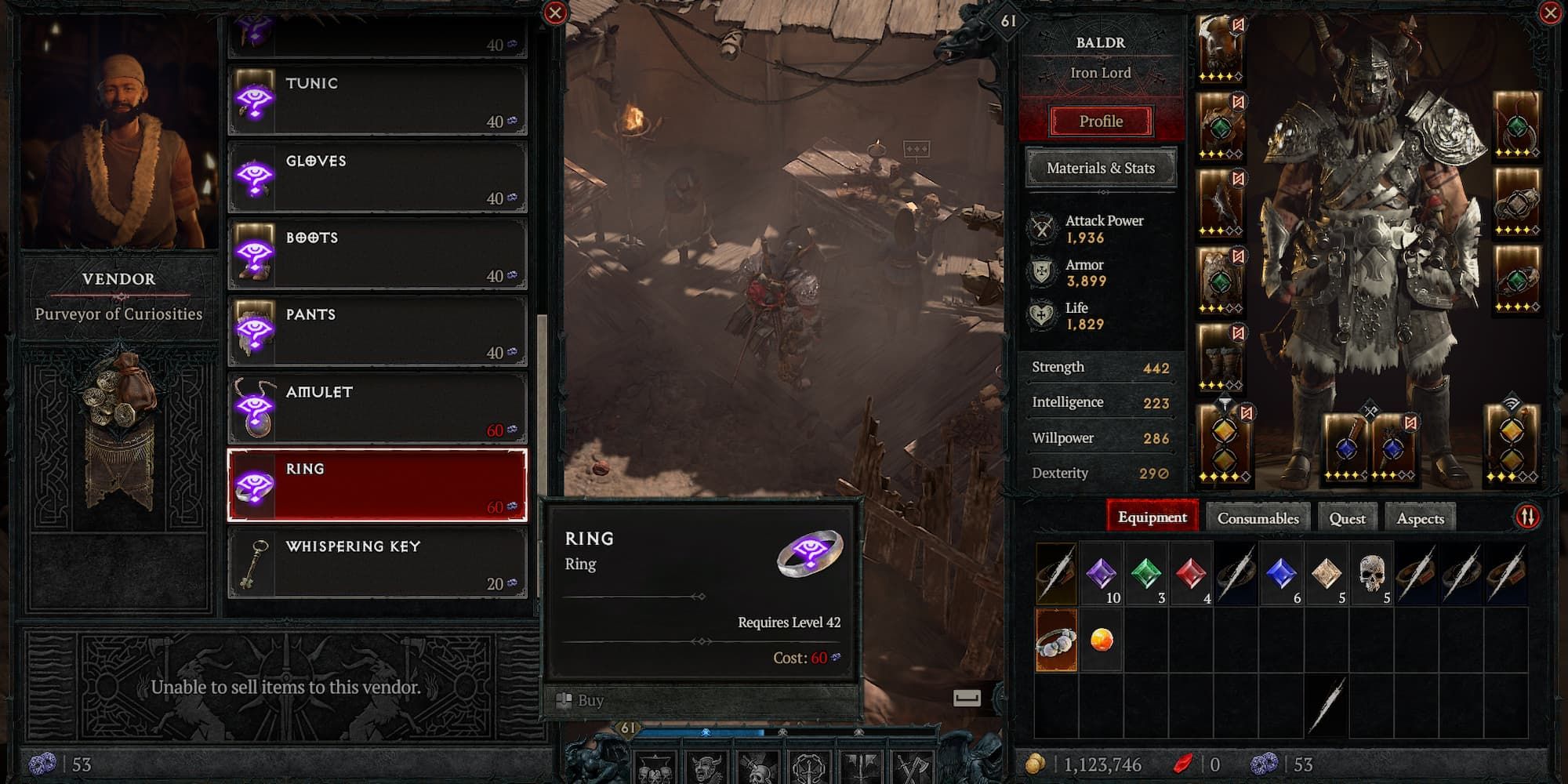 A Purveyor of Curiosities in Diablo 4