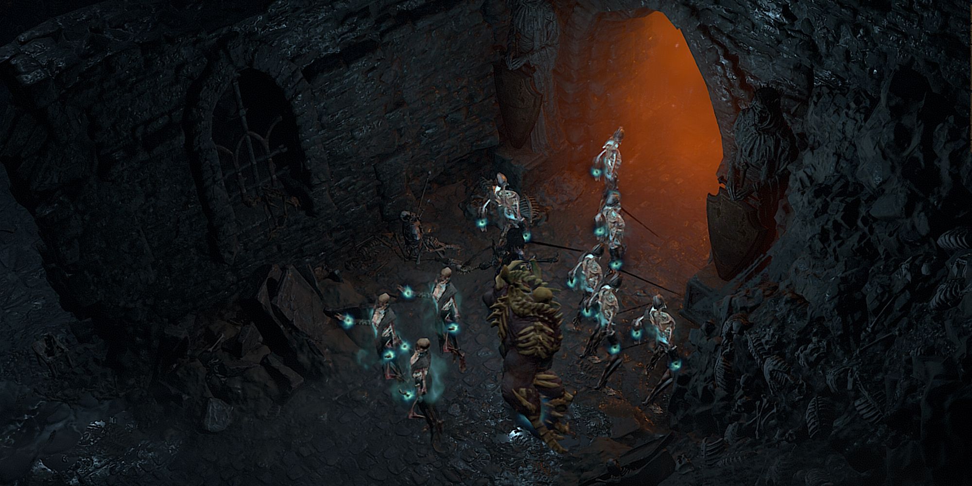 diablo 4 dungeon entrance forgotten depths necromancer minions