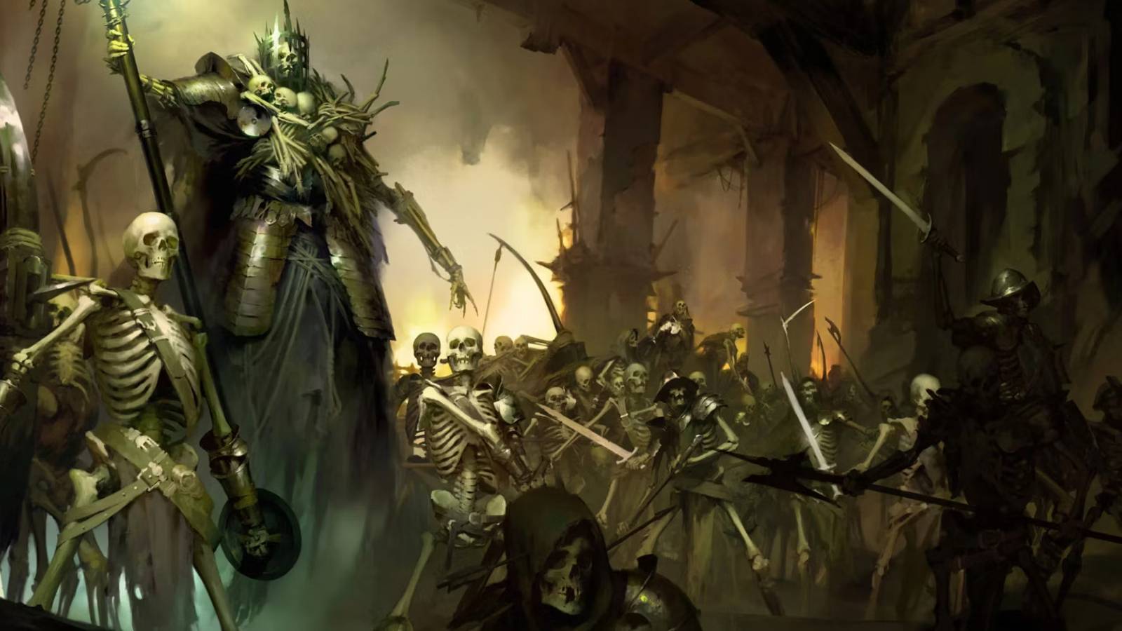 diablo 4 lich and skeleton horde