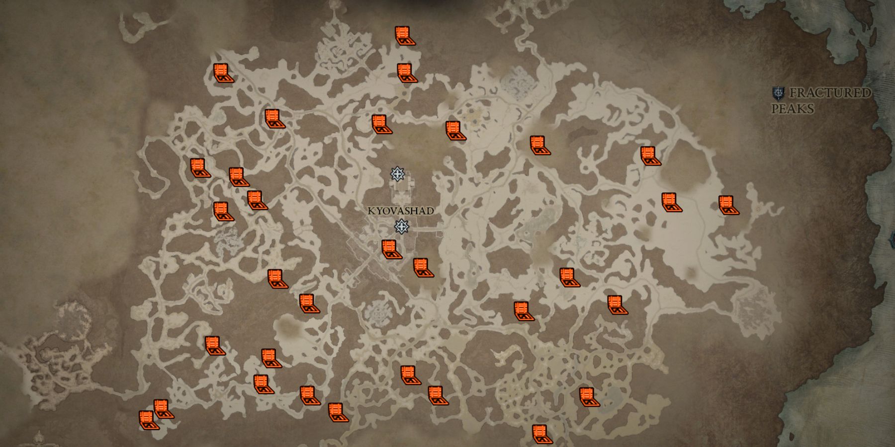 Diablo 4 A Complete Guide To Fractured Peaks Fractured Peaks Map