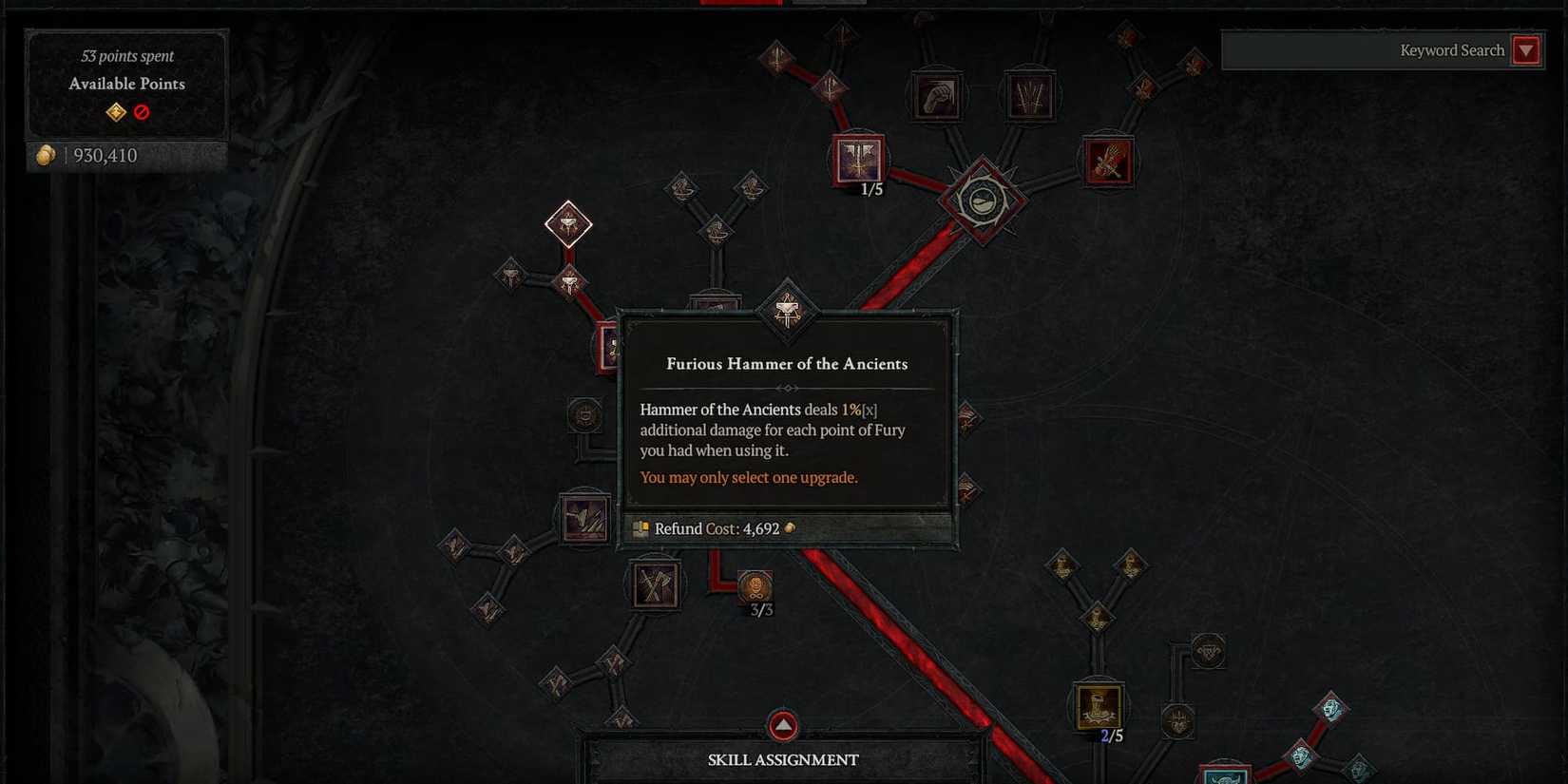 Furious Hammer of the Ancients skill in Diablo 4