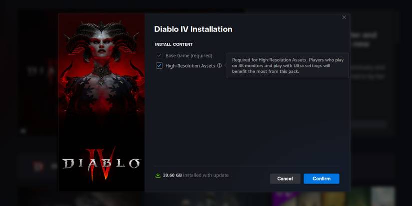 Diablo 4 HD 4k Texture Install Guide Battlenet Install Package Size Assets