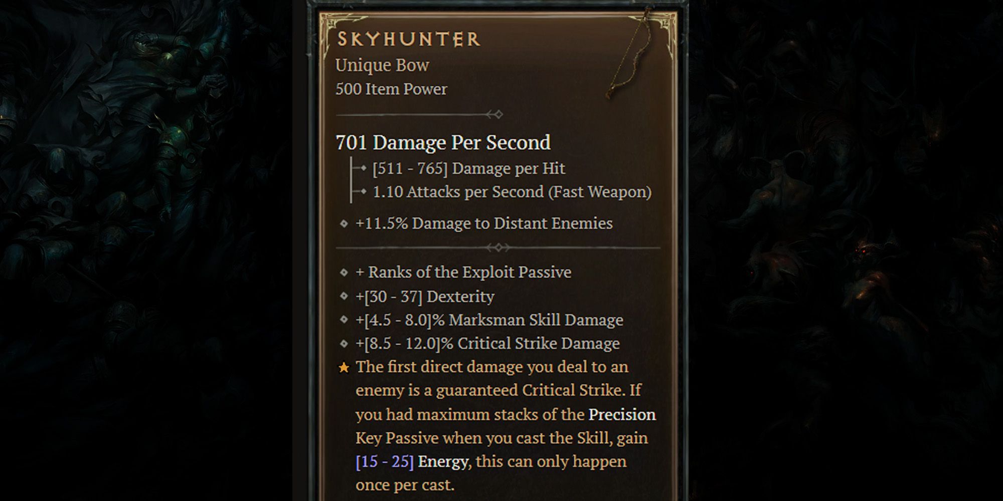 Diablo 4 Ranged Weapons Skyhunter