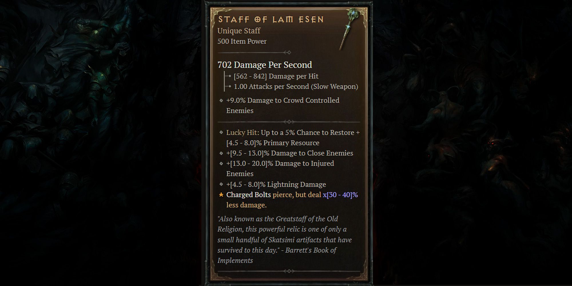 Diablo 4 Ranged Weapons Staff Of Lam Esen