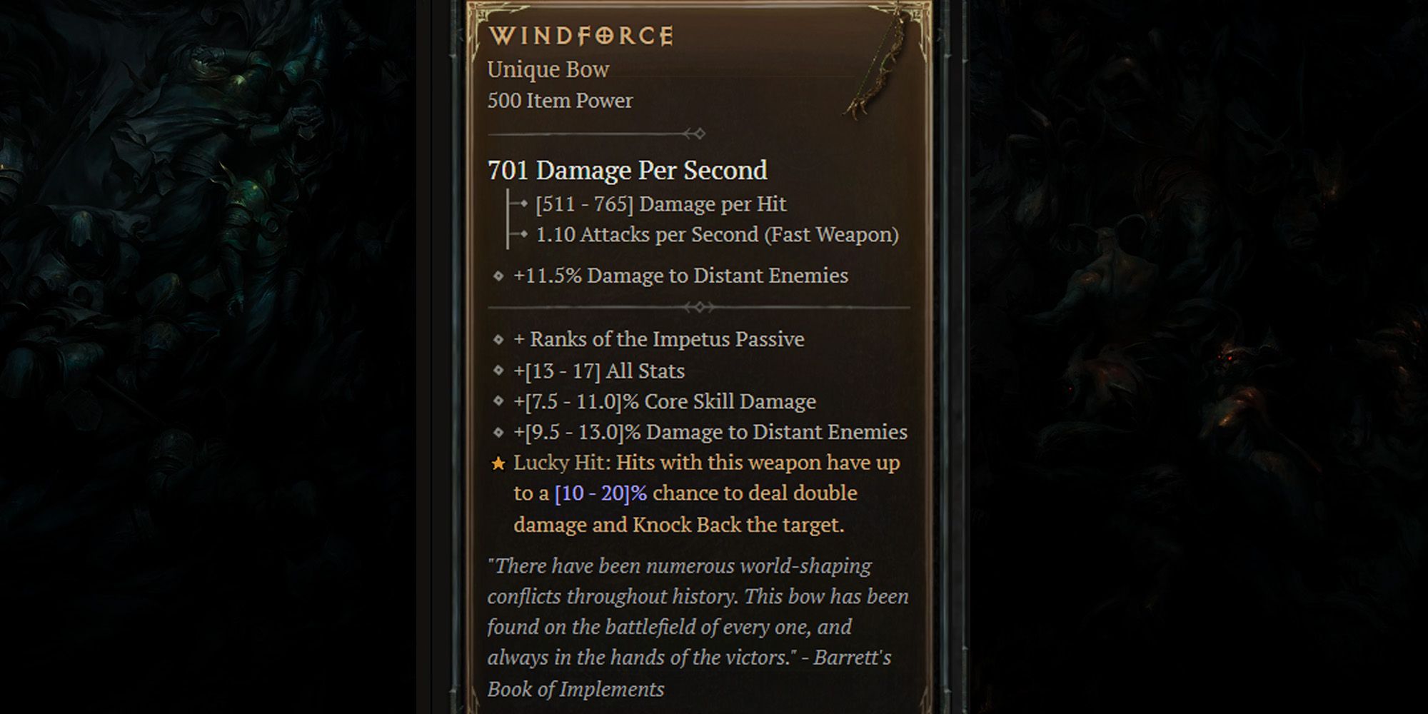 Diablo 4 Ranged Weapons Windforce