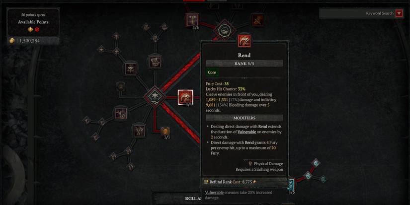 The Rend skill in Diablo 4