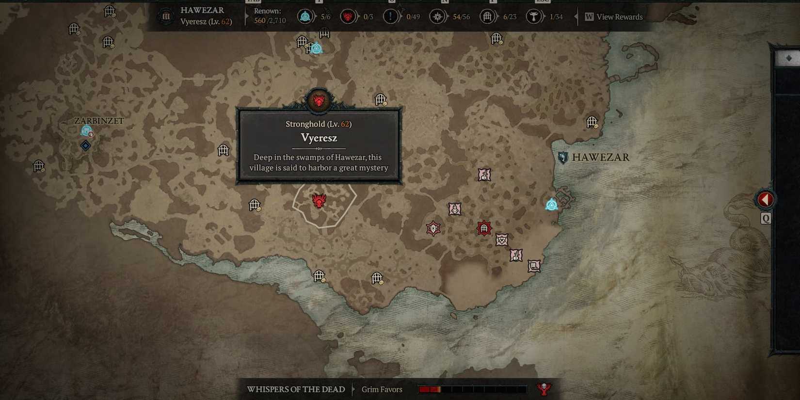Vyeresz village in Diablo 4