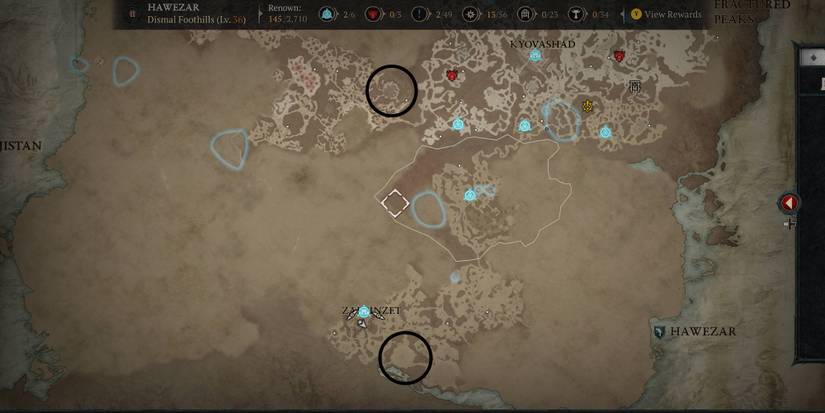 diablo 4 wandering death map