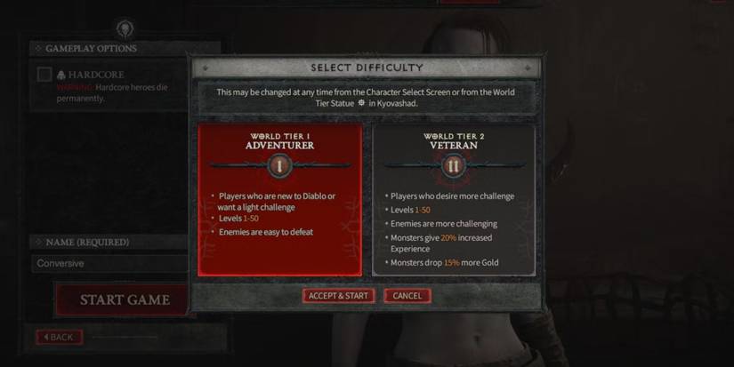 Diablo 4 World Tiers