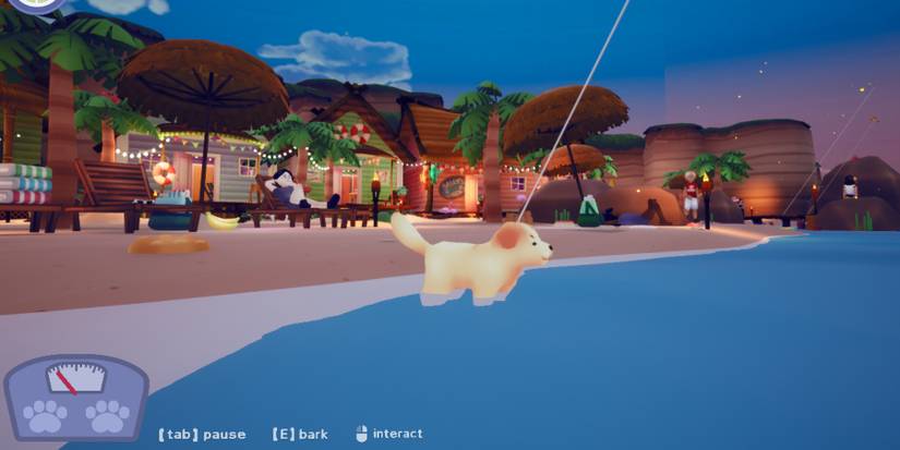 Doggone Hungry Beach Scene With Chunkometer 