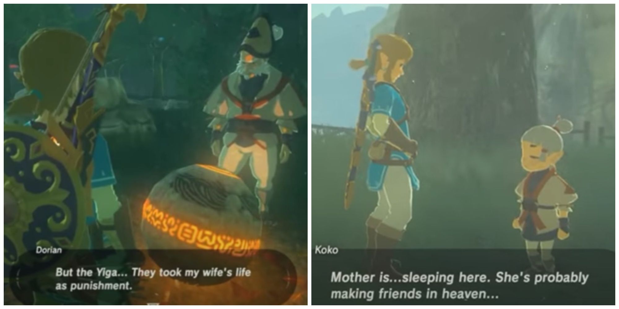 Dorian and Koko in Legend of Zelda: Breath of the Wild