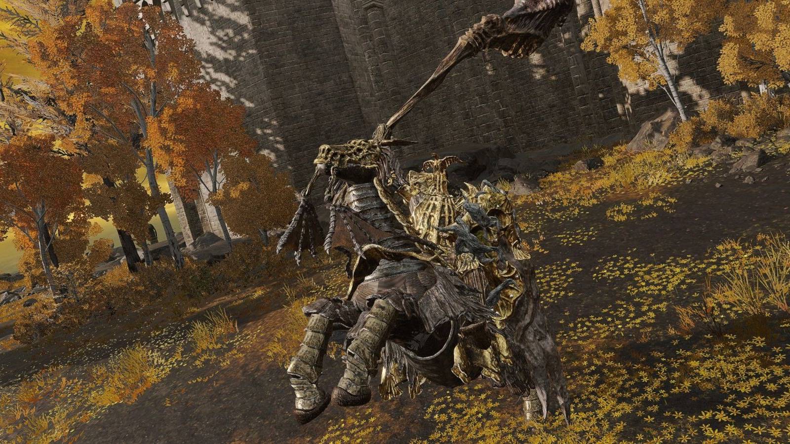 draconic tree sentinel before maliketh boss elden ring