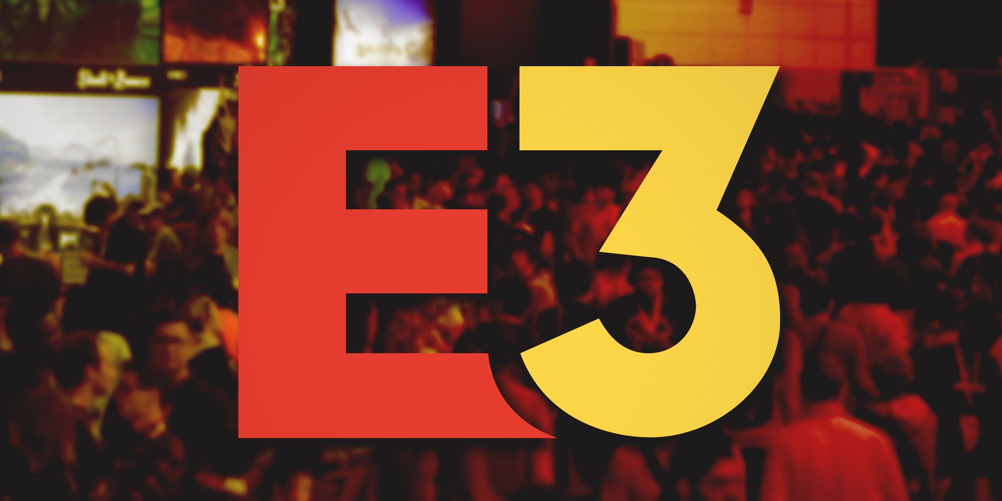 E3 Electronic Entertainment Expo logo over attendees