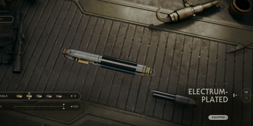 electrum-plated material