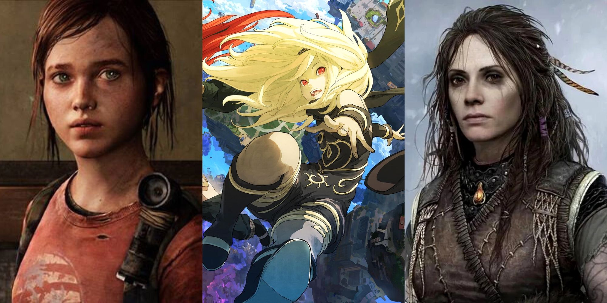 Ellie in The Last of Us, Kat in Gravity Rush, Freya in God of War