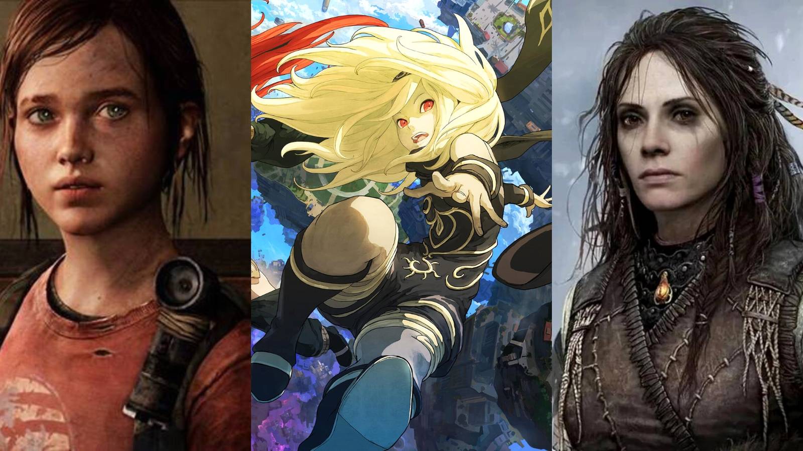 Ellie in The Last of Us, Kat in Gravity Rush, Freya in God of War